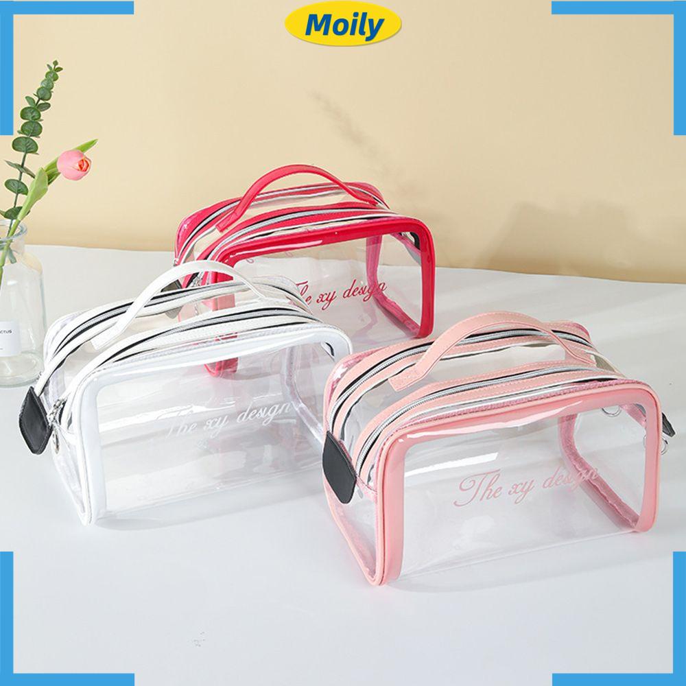 MOILYVN Túi Đựng Mỹ Phẩm Du Lịch Bằng Nhựa PVC Kích Cỡ Lớn Mới