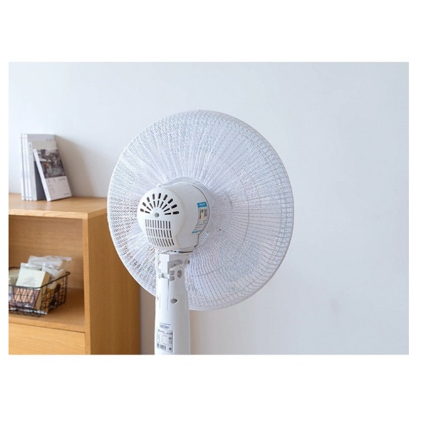 Lưới bọc quạt an toàn cho bé có dây rút cố định, mẫu hoạt hình dễ thương