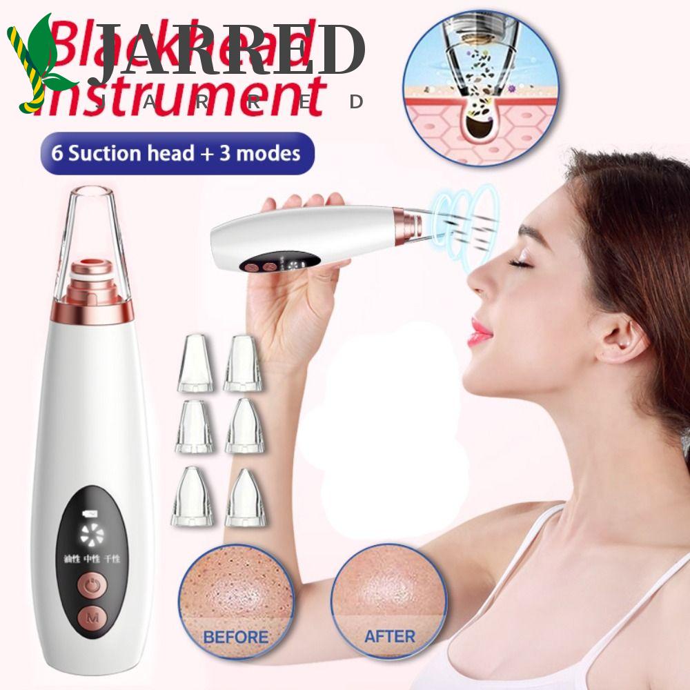JARRED Máy Hút Mụn Đầu Đen Đa Năng Sạc USB Kèm Đầu Thay Thế Làm Sạch Sâu