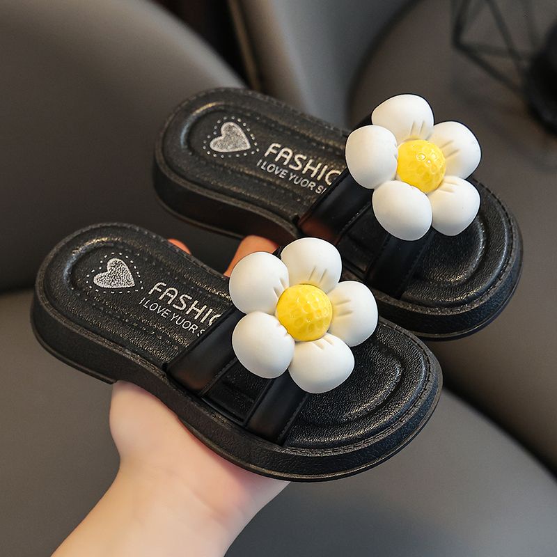 Dép Công Chúa Đế Dày Tăng Chiều Cao Chống Trượt Chống Thấm Nước In Hoa Dễ Thương Thời Trang Mùa Hè Cho Mẹ Và Bé GáiDép trong nhà