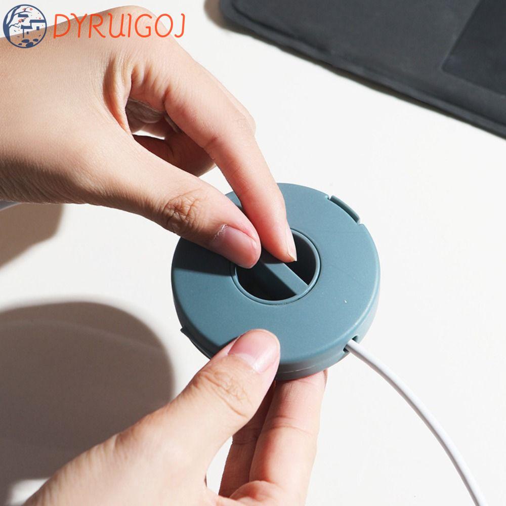 DYRUIDOJ Hộp Đựng Dây Cáp Điện Thoại Chống Bụi Thiết Kế Xoay Tiện Dụng Mang Theo Du Lịch