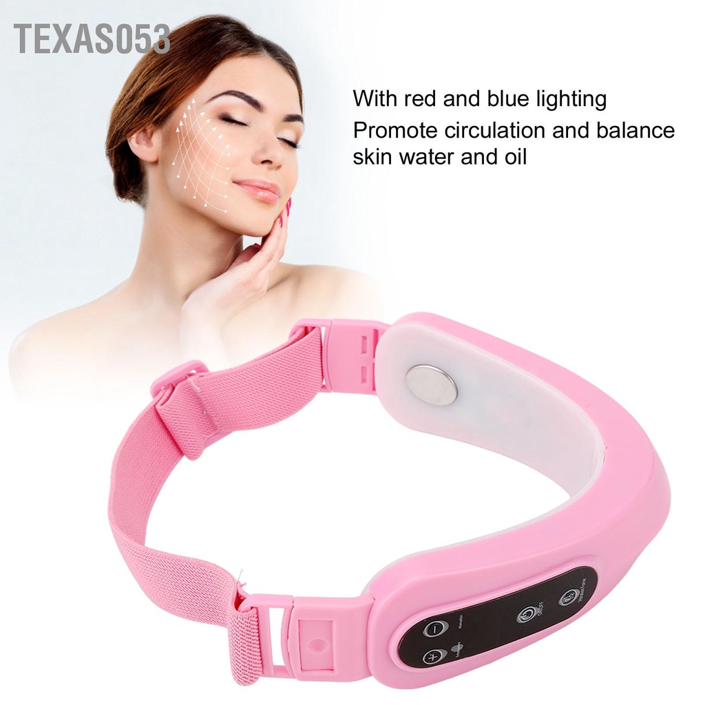 Texas053 Máy giảm béo mặt 13 Bánh răng rung Ánh sáng đầy màu sắc mát xa tạo hình khuôn siêu nhỏ