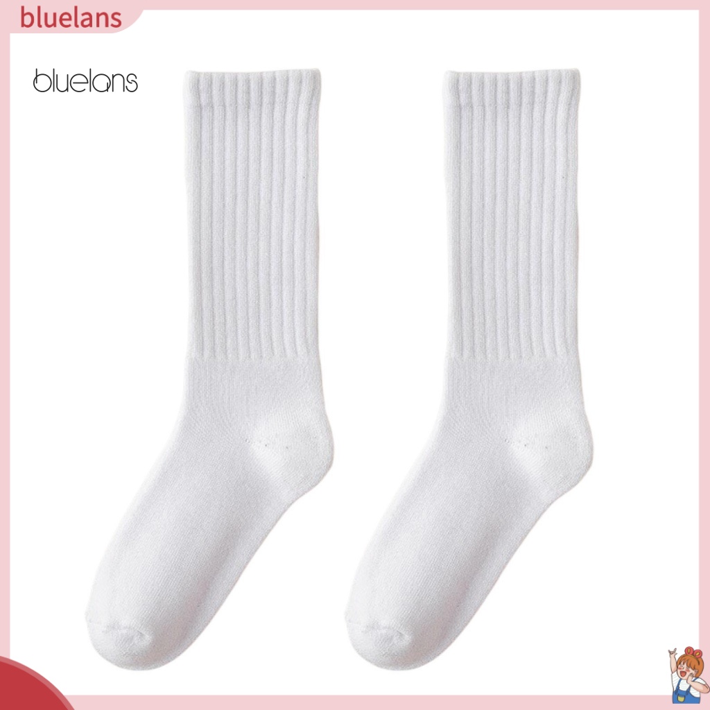 1 Đôi Vớ Thể Thao Lót Nhung Dày Giữ Ấm Màu Trơn Mềm Mại Thoải Mái Thời Trang Thu Đông Cho Nữ