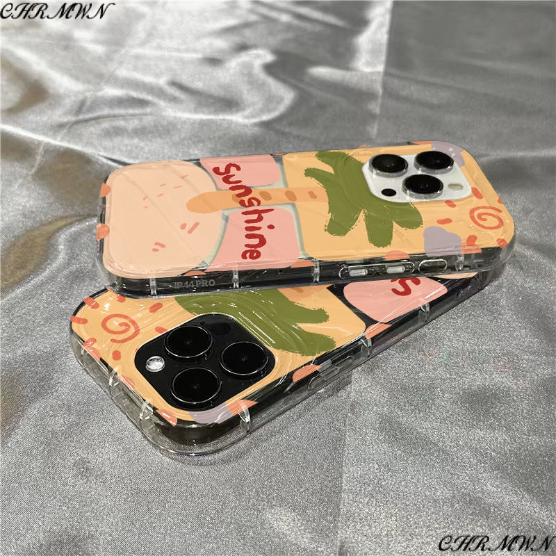 Ốp Điện Thoại Mềm Trong Suốt Họa Tiết Graffiti Dễ Thương Cho Iphone 14Promax /ins / 8xr / 7 1312plus11 PP3E