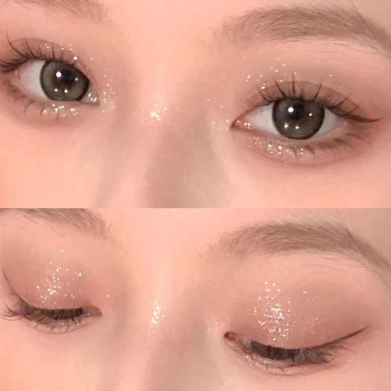 Bút Lông Mi Tơ Tằm Ánh Nhũ Lấp Lánh Làm Sáng Viền Da Mắt Cho Học Sinh