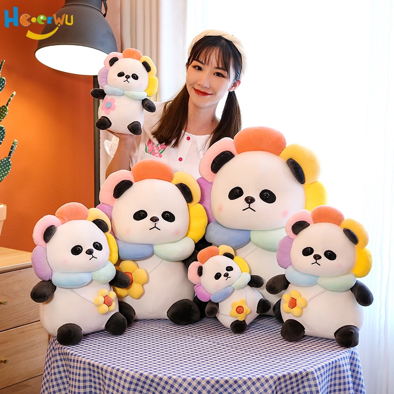 Thú Nhồi Bông Hình Gấu Trúc / Hoa Hướng Dương Dễ Thương Cho Bé
