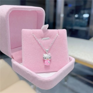 Dây chuyền mạ bạc 925 mặt hello kitty
