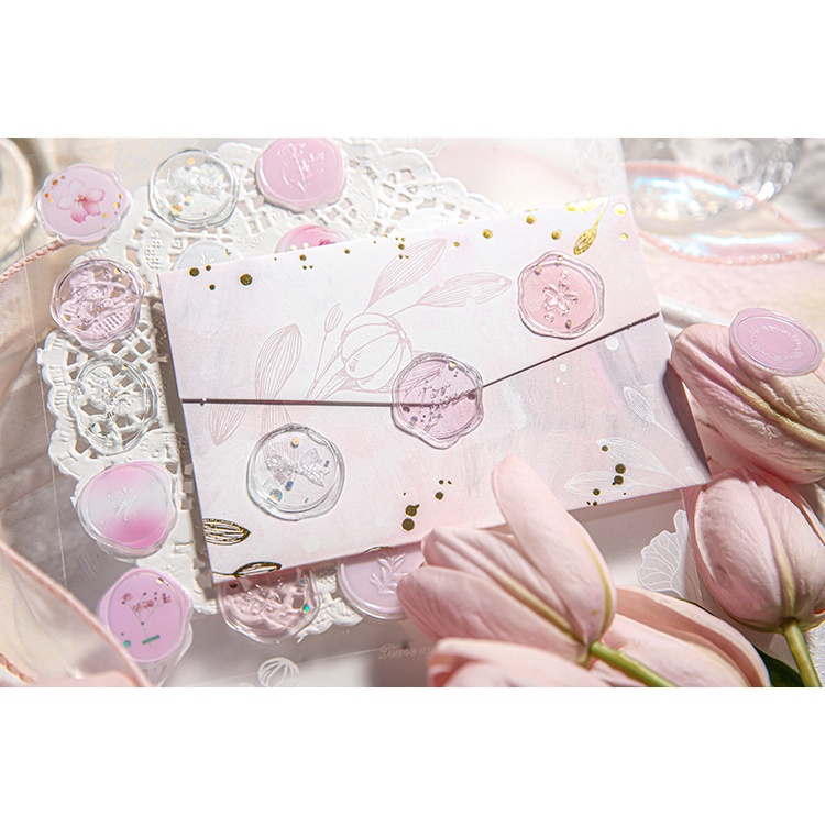 Cdaily | Sơn con dấu Stickers Hot Gold Dropper Stickers Handdesk Stickers Phong bì trang trí Niêm phong Stickers
