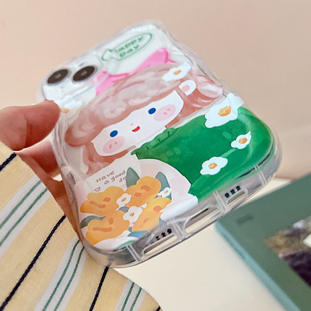 Ốp Điện Thoại TPU Mềm Trong Suốt Chống Sốc In Họa Tiết Graffiti Dễ Thương Dành Cho IPhone 11 12 13 14 Pro Max