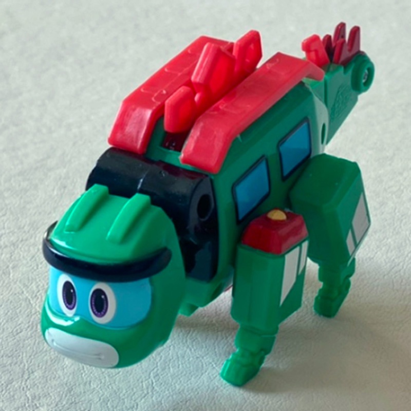[GOGO DINO] - [STORM] Stego Transformer Robot Play Set Green Helicopter Car Vehicle Mode Mini Action Figure Gogodino Toy