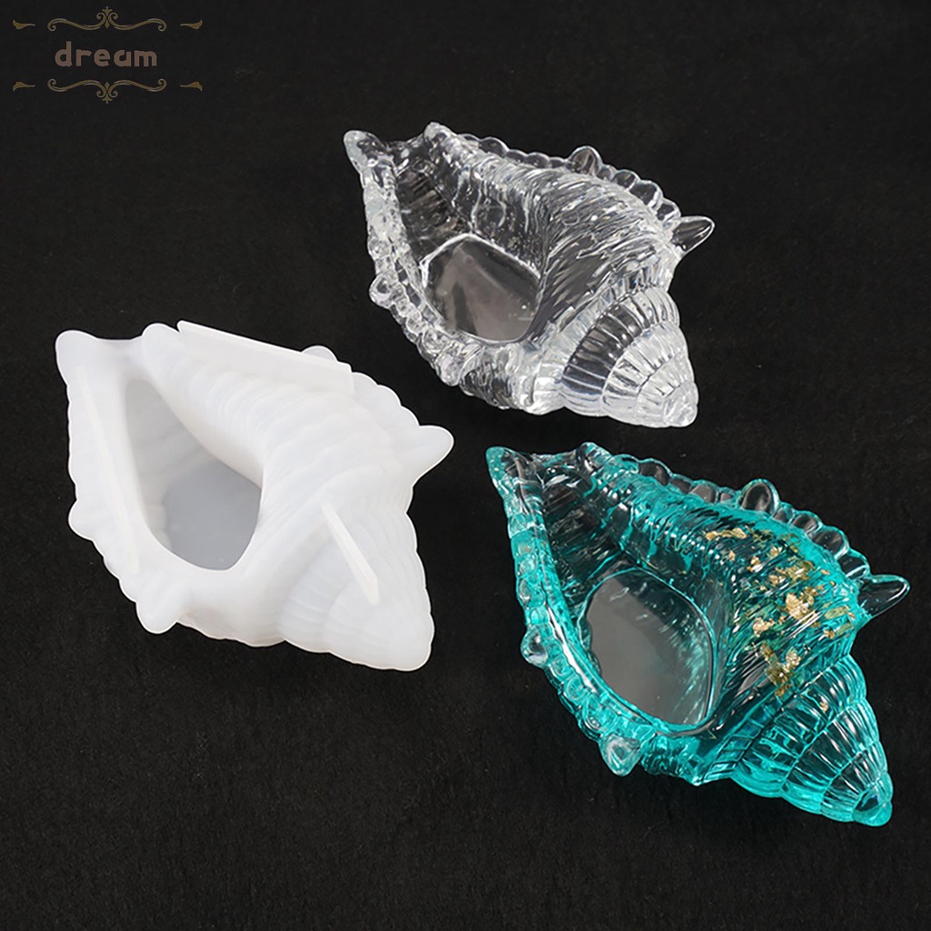 【DREAMLIFE】Shell Mould Flower Pot Home Decor Jewelry Making Sea Shell Secented Candle