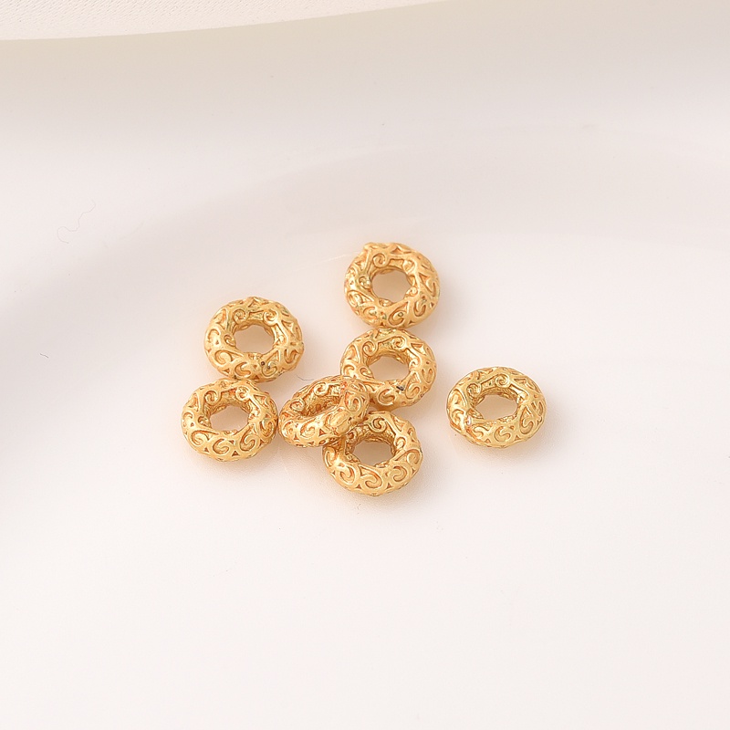 Vòng Tay Chuỗi Hạt mini Mạ Vàng 18k Nhiều Màu Sắc diy