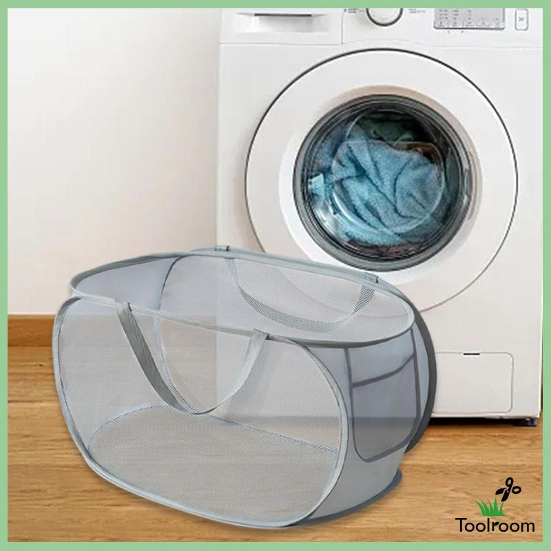 Giỏ Lưới Đựng Đồ Giặt Ủi / Đồ Dùng Có Thể Gấp Gọn Tiện Dụng Mang Theo Du Lịch / Cắm Trại