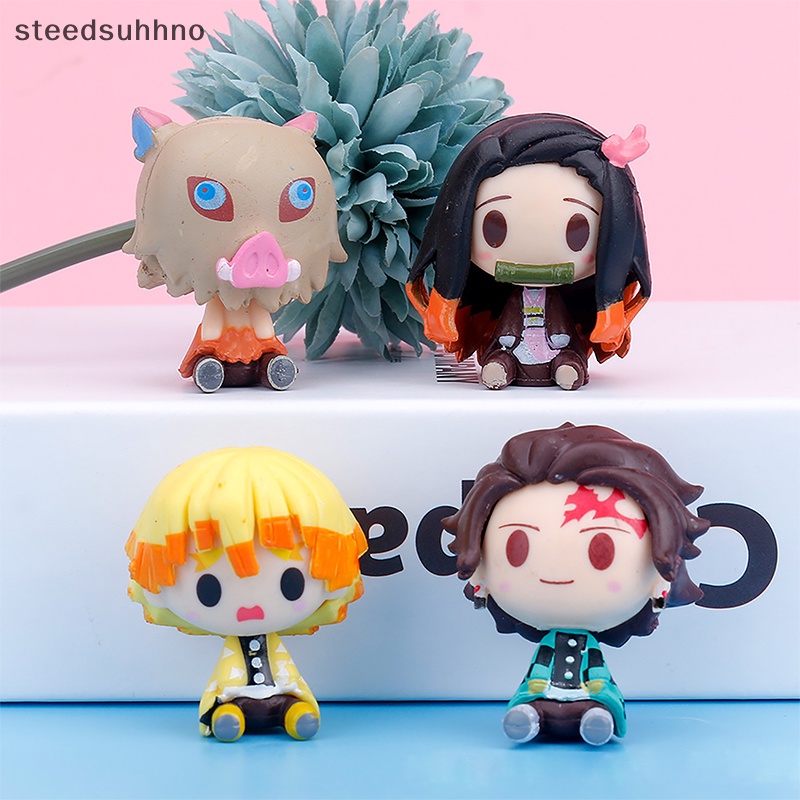 Set 4 Mô Hình Nhân Vật Phim Demon Slayer