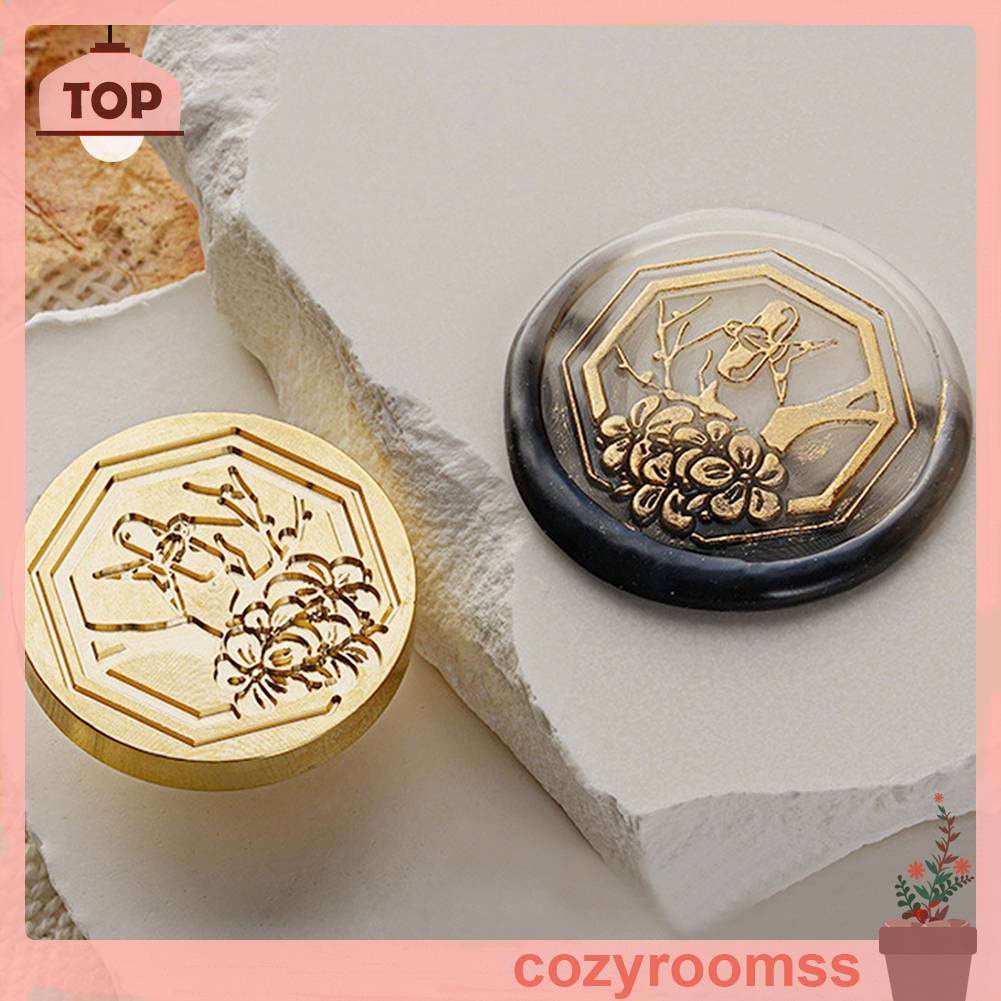 Bộ 24 Con Dấu Bằng Đồng Dùng Trang Trí DIY