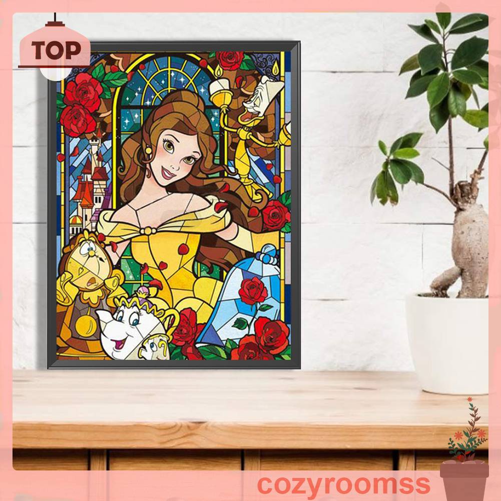 Tranh Đính Đá Kim Cương Toàn Bộ 5D DIY Hình Vẽ Rối Trang Trí Nhà Cửa