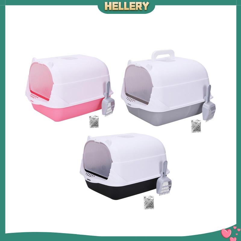 Hộp Nuôi Mèo Có Mũ Trùm Đầu Chống Văng Tiện Lợi