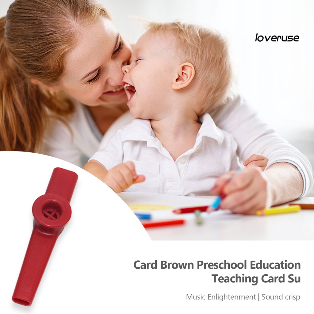 Đồ Chơi Nhạc Cụ Kazoo Nhiều Màu Sắc Tươi Sáng Không Gây Đau Tay Mắt Cho Trẻ Em