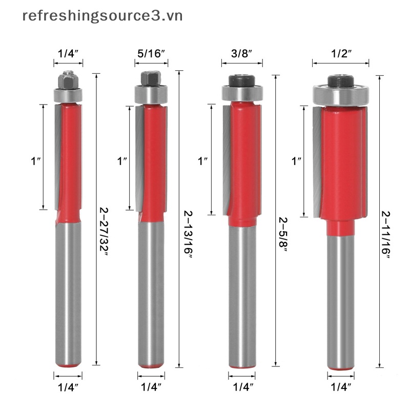 Bộ Định Tuyến Đầu Khoan Cắt Gỗ 6mm 1 / 4 &quot;REFRE3 Chất Lượng Cao