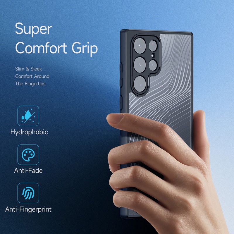 Ốp Điện Thoại DUX DUCIS PC TPU Nhám Chống Dấu Vân Tay Cho Samsung Galaxy S22 Ultra