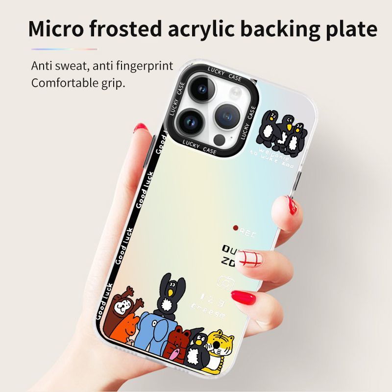 Ốp Điện Thoại Màu Laser Họa Tiết Chim Cánh Cụt Dễ Thương Cho Iphone Xr12678Plus promax 1314 405P