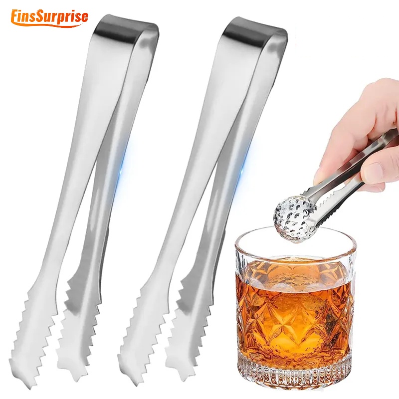 Kẹp Gắp Đá / Trà Sữa / Cà Phê Cầm Tay Mini Bằng Thép Không Gỉ