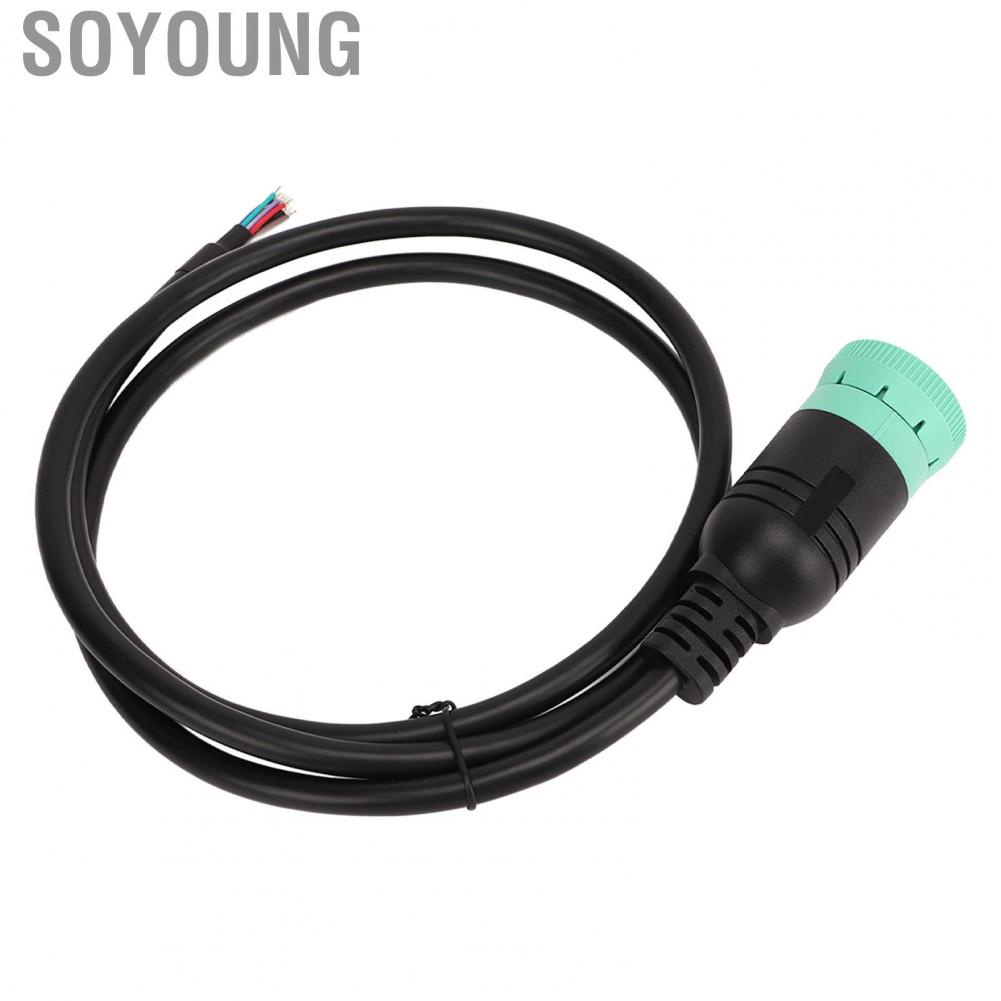 Soyoung J1939 9pin Female To Open Cable Diagnostic Adapter High Stability for Vehicle