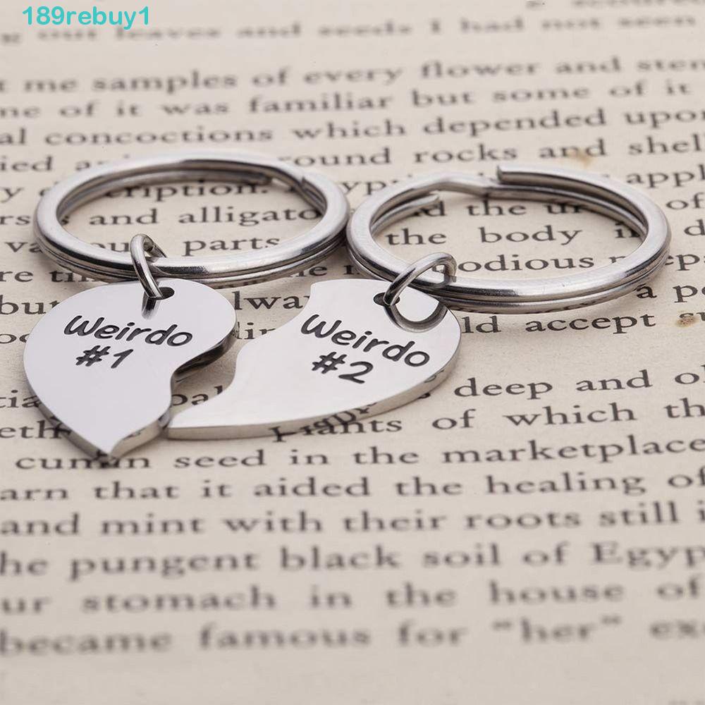 REBUY1 Móc Khóa Hình Trái Tim Thời Trang Xinh Xắn