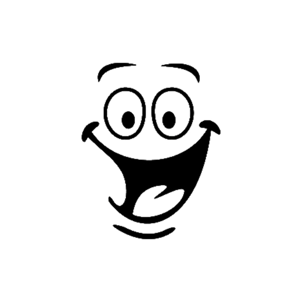 Miếng Dán Tường Hình Mặt Cười Vui Nhộn Trang Trí Nhà Bếp / Phòng Tắm