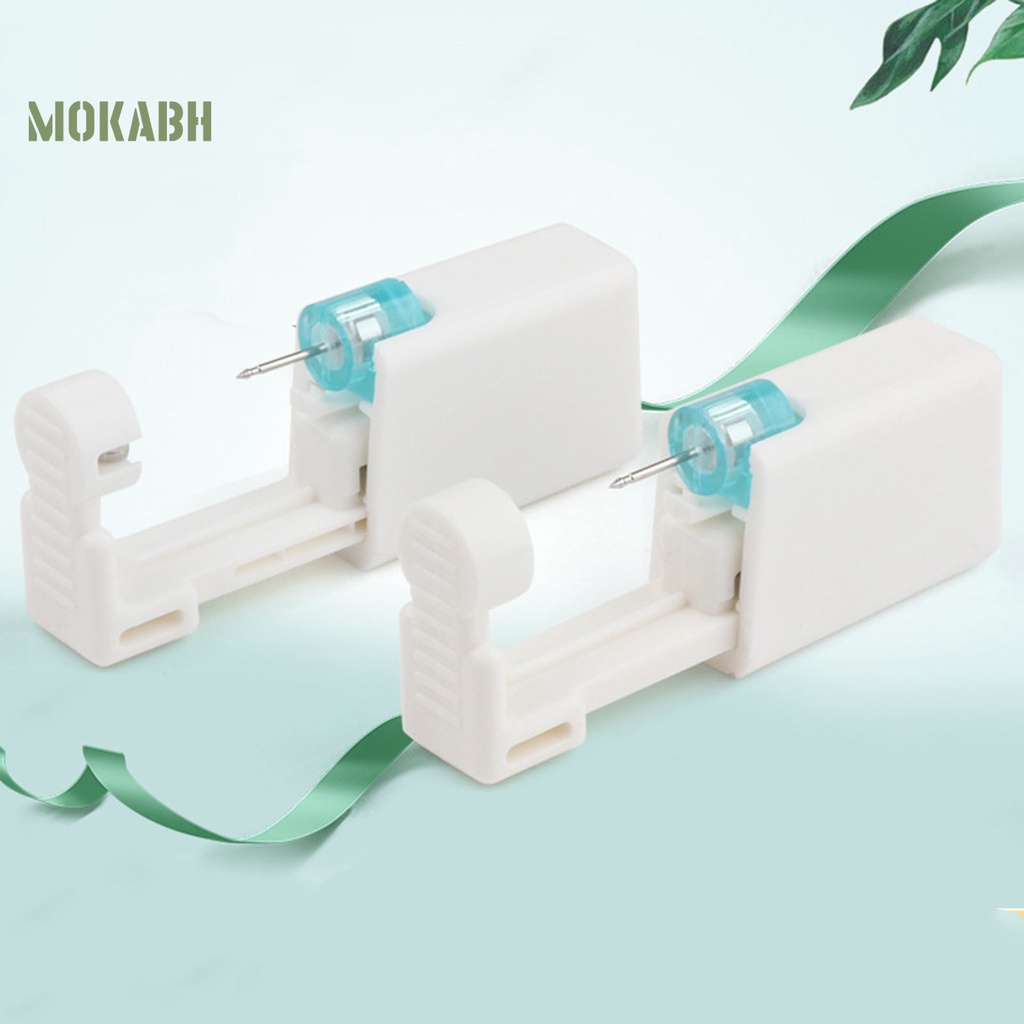 Dụng Cụ Xỏ Khuyên Tai Bằng Thép Không Gỉ Không Đau Dùng Một Lần