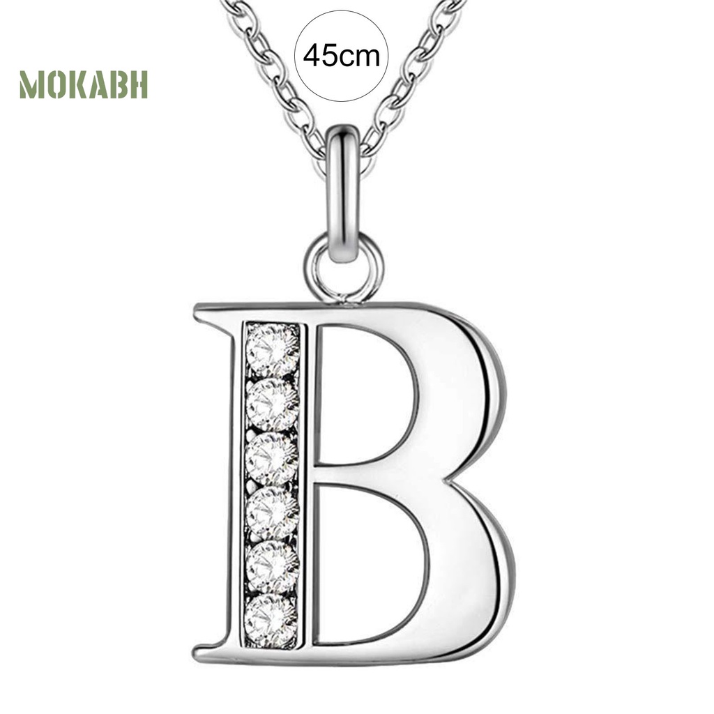 [Mok Abh] Vòng cổ Mạ Điện Dùng Cho Ngày Của Mẹ Với 26 Chữ Cái