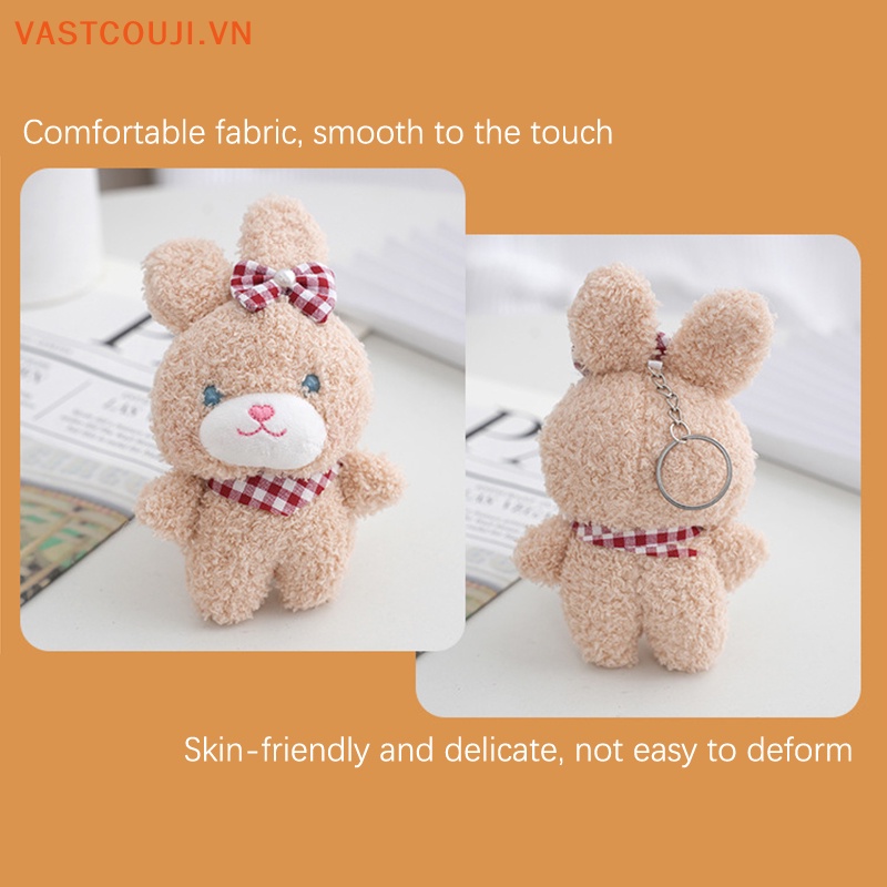 Móc Khóa Gấu Nhồi Bông VASTJI 12cm Dễ Thương