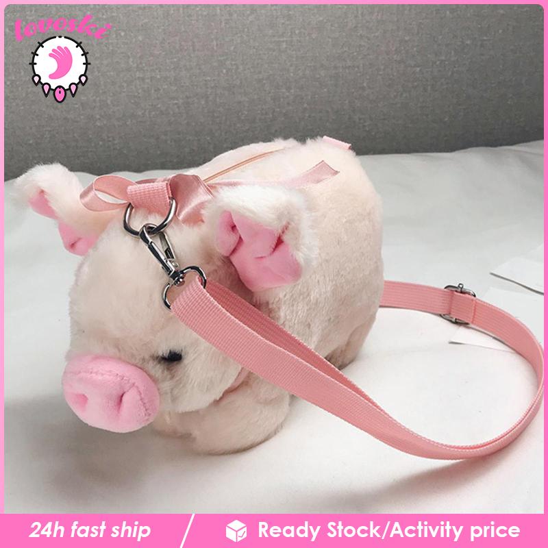 Túi Đeo Chéo Vai Hình Chú Heo Dễ Thương Thời Trang Xuân Hè Cho Nữ