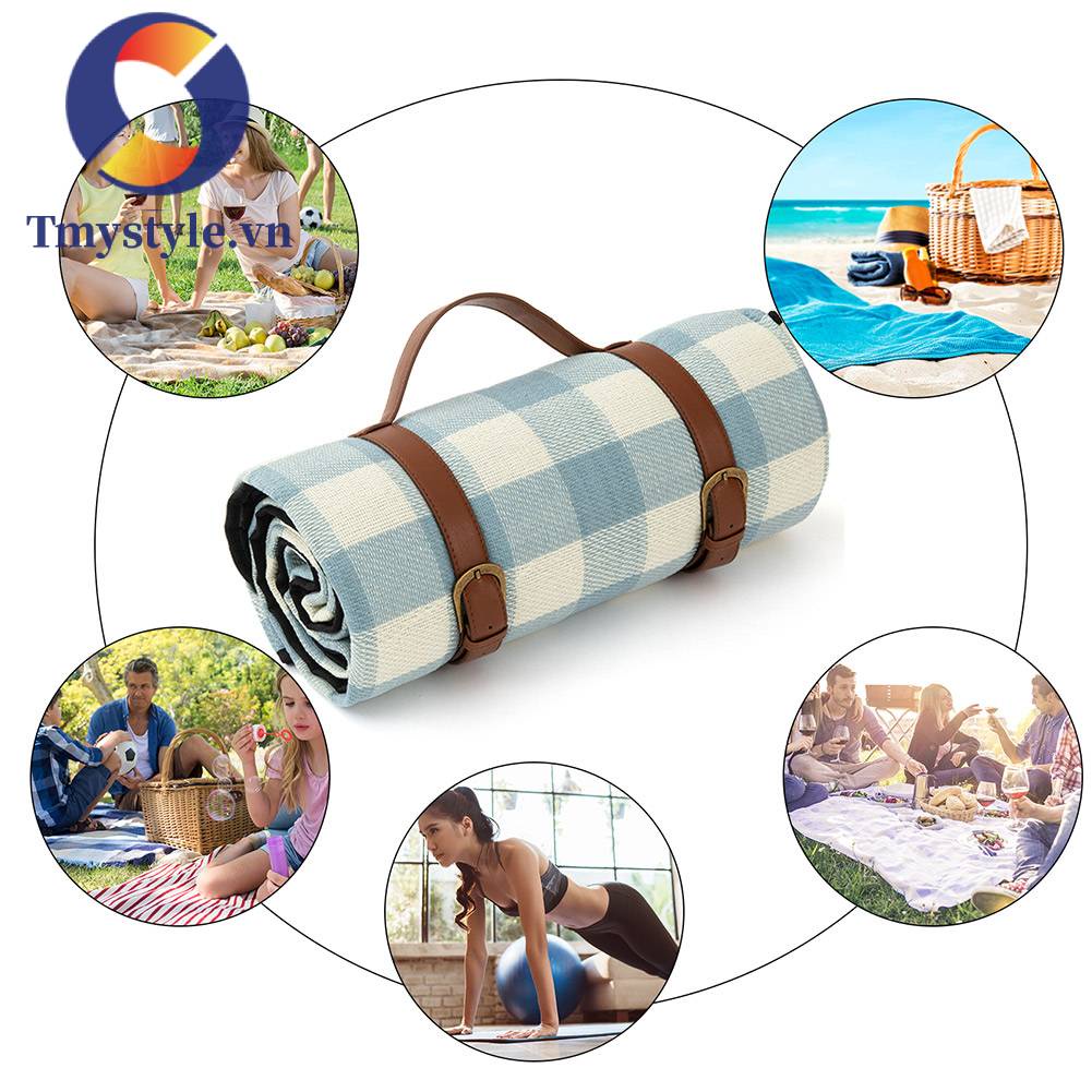 Thảm Da Cắm Trại Chống Thấm Nước Gấp Gọn Tiện Dụng