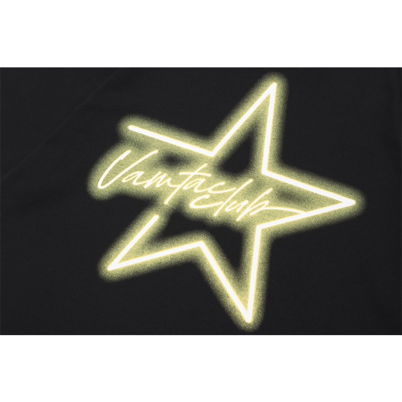 Áo Thun Ngắn Tay Dáng Rộng In Hình Ngôi Sao Thời Trang Mùa Hè