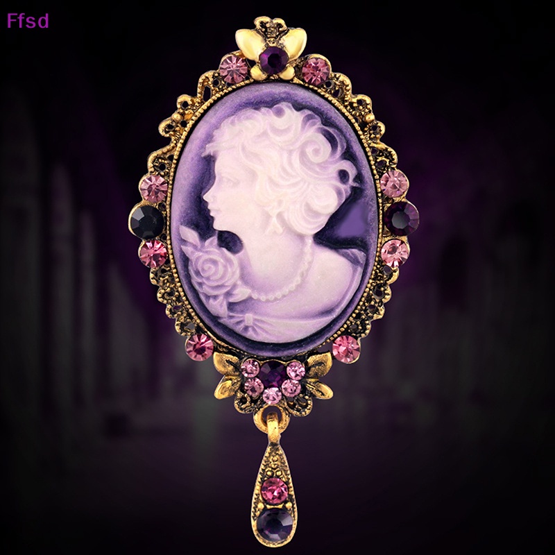 {Ffsd} Trâm Cài Áo Pha Lê Phong Cách Cameo Victorian Mới Cho Tiệc Cưới * Bán Chạy