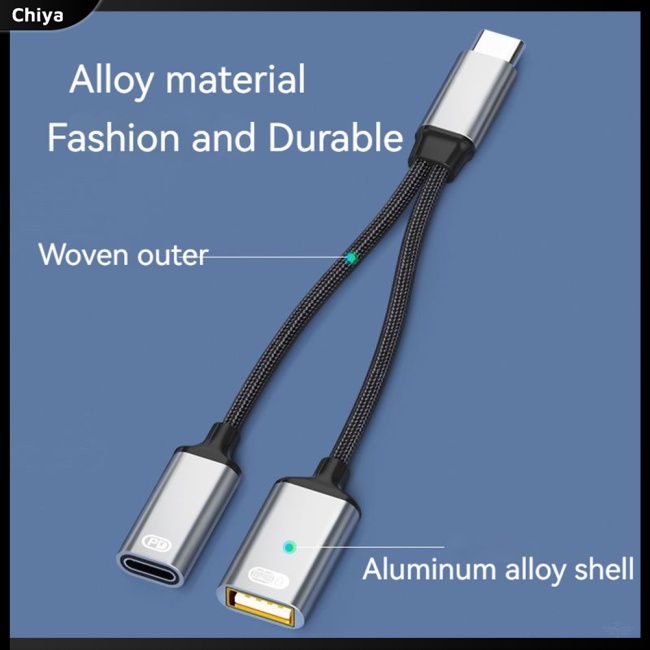 Cáp Sạc Nhanh Pd Otg 2 Trong 1 Đa Năng Cho Ipad Pro / TV Chromecast Samsung