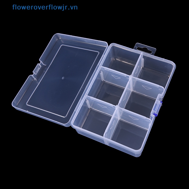 1 Hộp Đựng Mồi Câu Cá 6 Ngăn Tiện Lợi