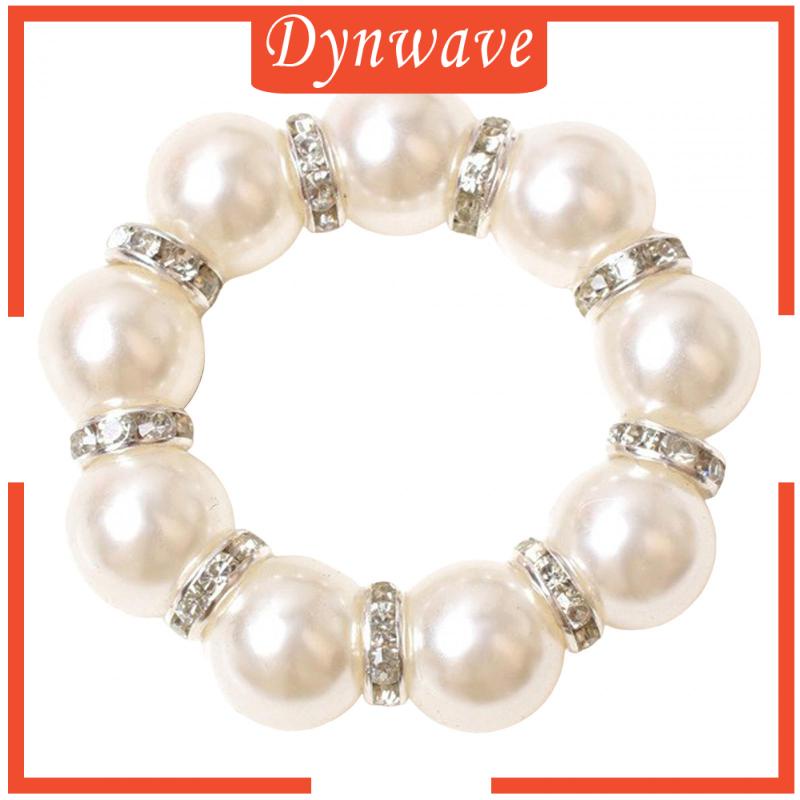 Vòng Giữ Khăn Ăn 4 Hạt Cườm Bằng Vải Có Thể Dùng Làm Giá Đỡ Khăn Ăn