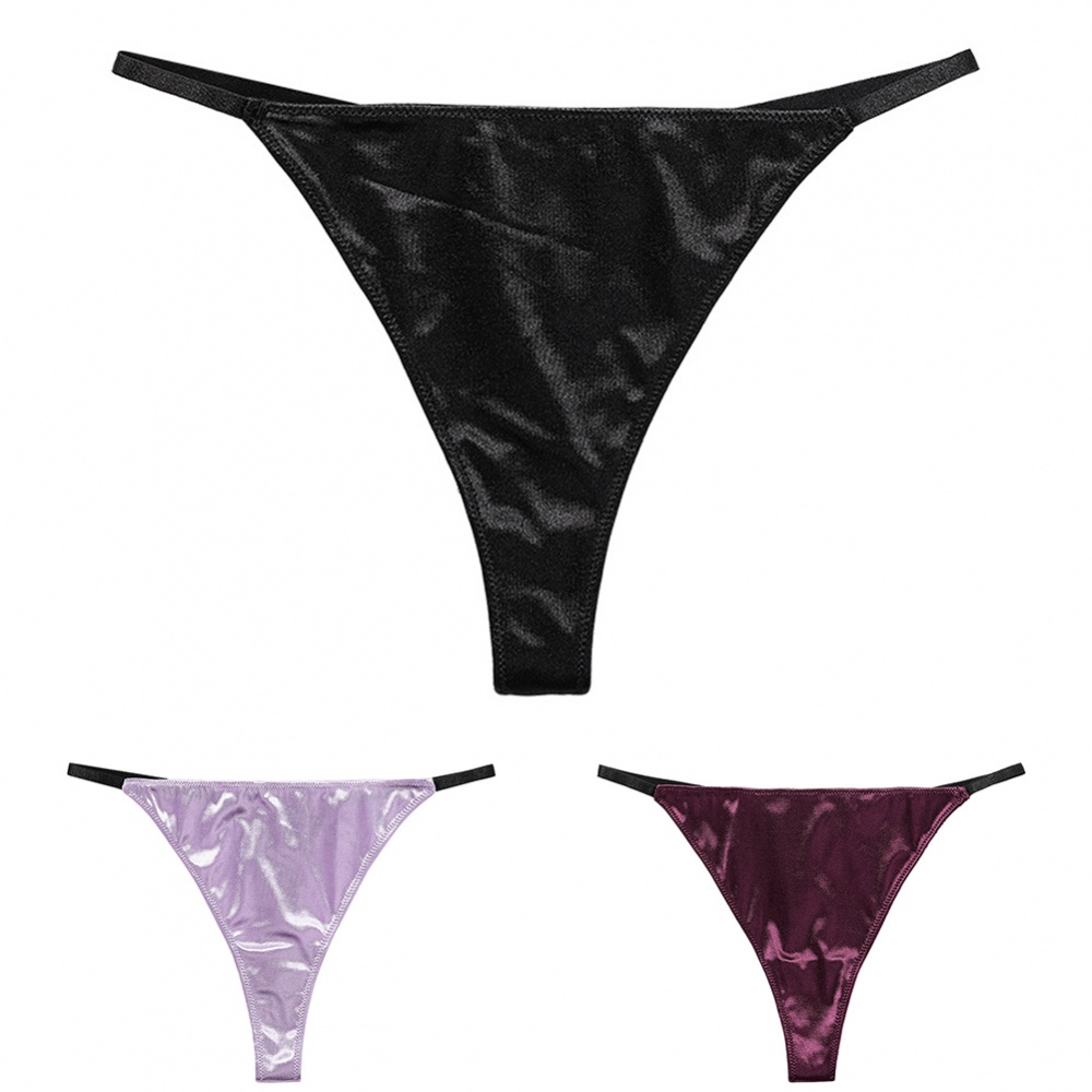 Quần Lót Chữ T Mềm Mại Co Giãn Màu Trơn Gợi Cảm Cho Nữ