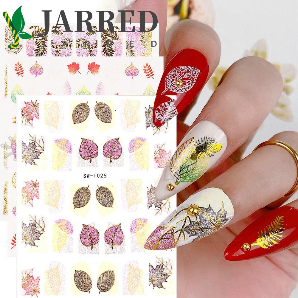 JARRED Miếng Dán Trang Trí Móng Tay 3D Phong Cách Vintage Thời Trang Mùa Thu Dành Cho Nữ