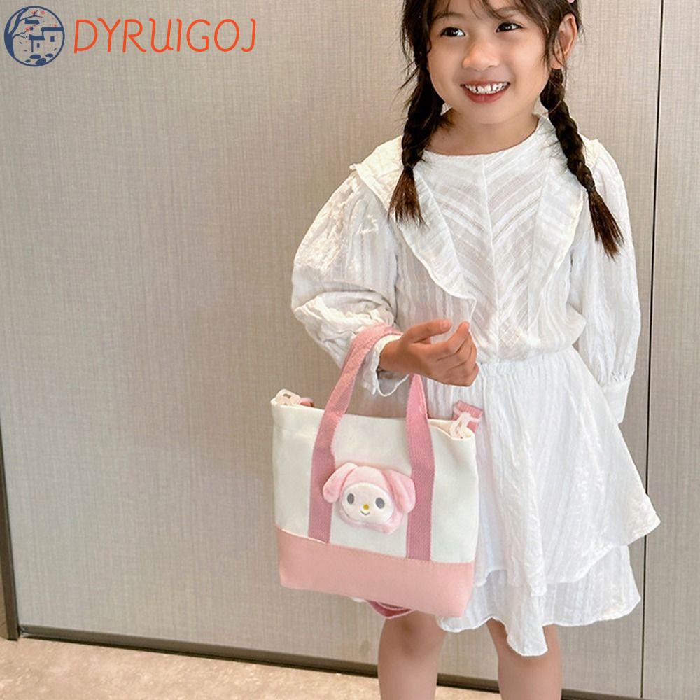 DYRUIDOJ Túi Đeo Chéo Vai Sức Chứa Lớn Hình Cinnamoroll Melody Kuromi Cho Trẻ Em