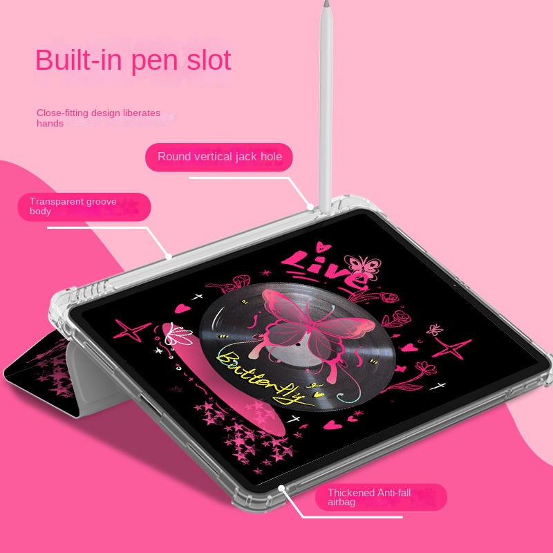 Ốp Máy Tính Bảng Có Khe Đựng Bút Cho iPad Pro 2021 11 pad gen9gen8gen7 10.2 Air4Air5 10.9 Air3 10.5 Air2Air1 9.7pro11 gen 10 2022