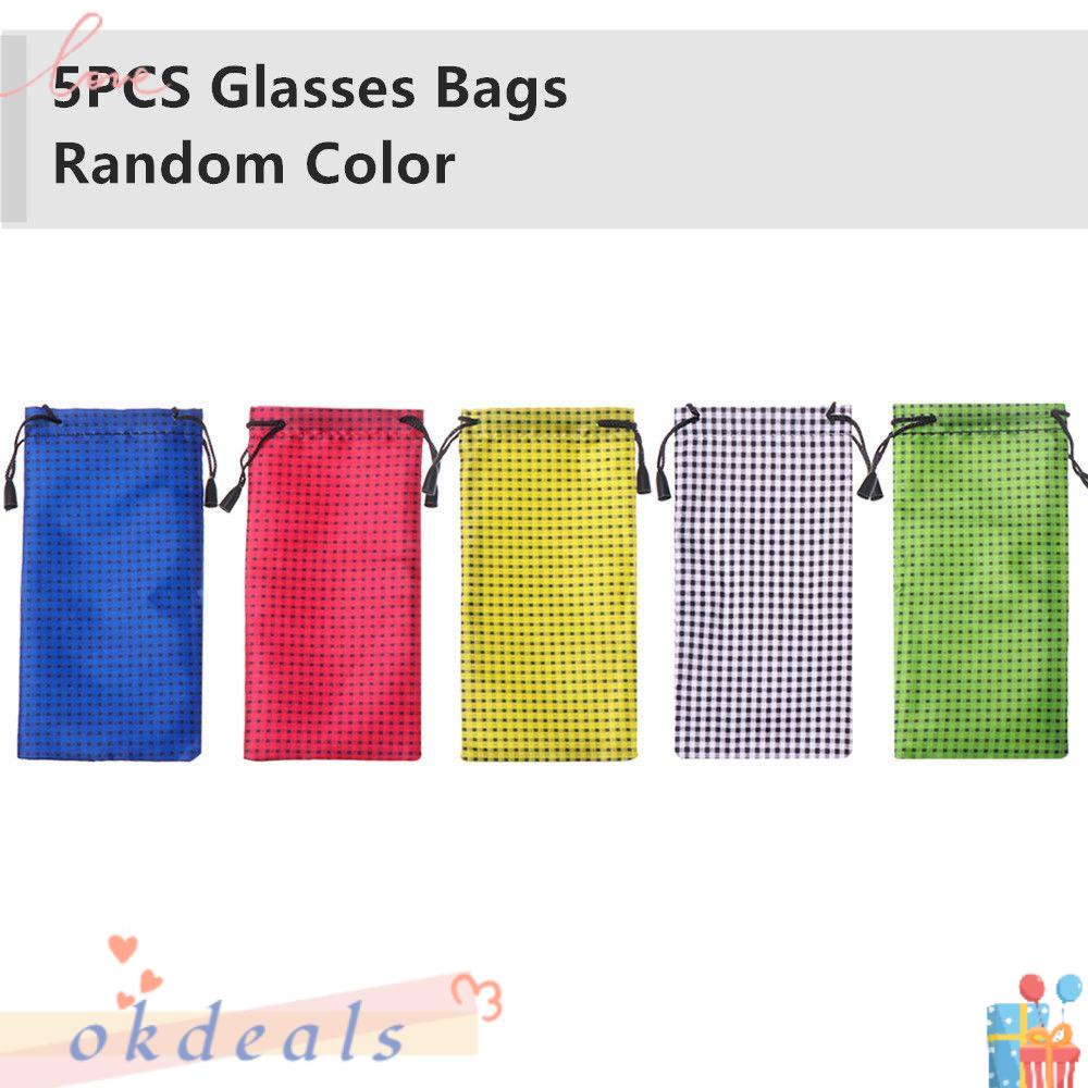 OKDEALS Set 5 Túi Đựng Mắt Kính / Điện Thoại Nhiều Màu Thời Trang