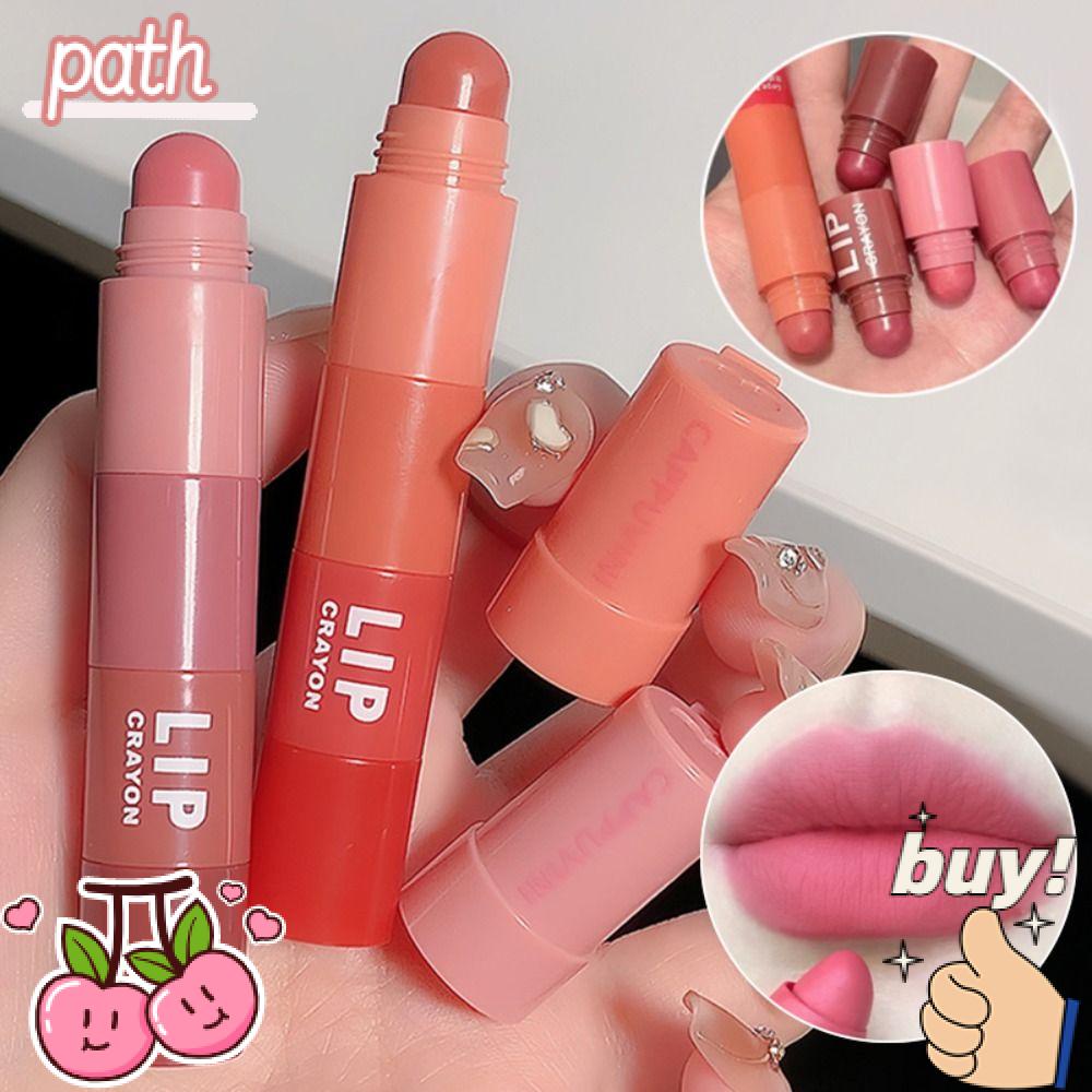 PATH Son Môi Trang Điểm 4 Trong 1 Chống Thấm Nước Màu Nhung Lì Tông Nude Thích Hợp Làm Quà Tặng Tiệc Tùng Dành Cho