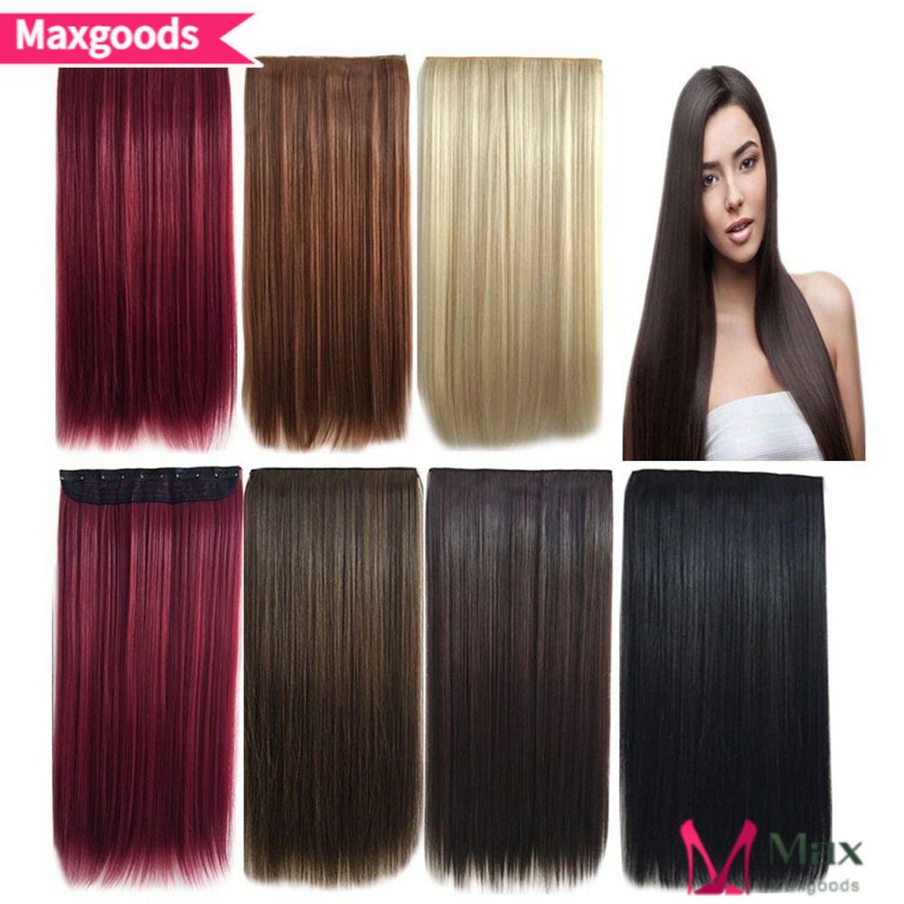 MAXG Bộ Tóc Giả Dài Thẳng Tự Nhiên Thời Trang Cho Nữ