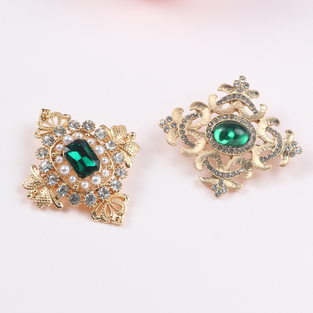 Ghim Cài Áo Hình Cung Điện Baroque Đính Ngọc Trai Thời Trang