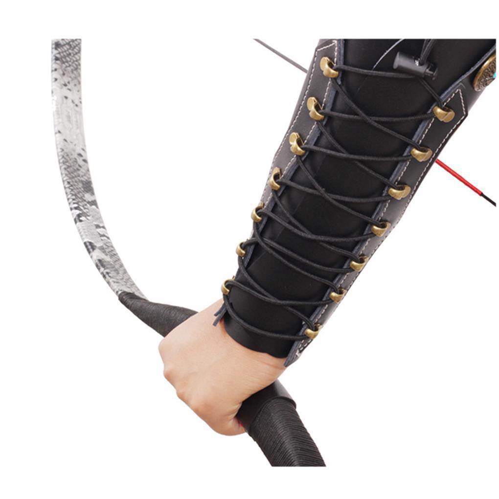 Băng Da Đeo Cánh Tay Bảo Vệ Khi Bắn Cung Phong Cách Vintage