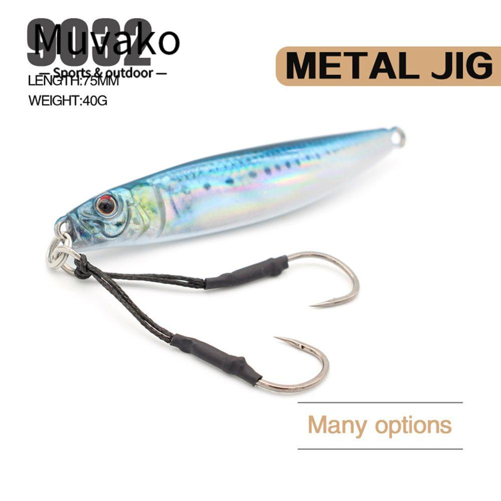 MUVAKO Mồi Giả Câu Cá Bằng Kim Loại 40g 75mm