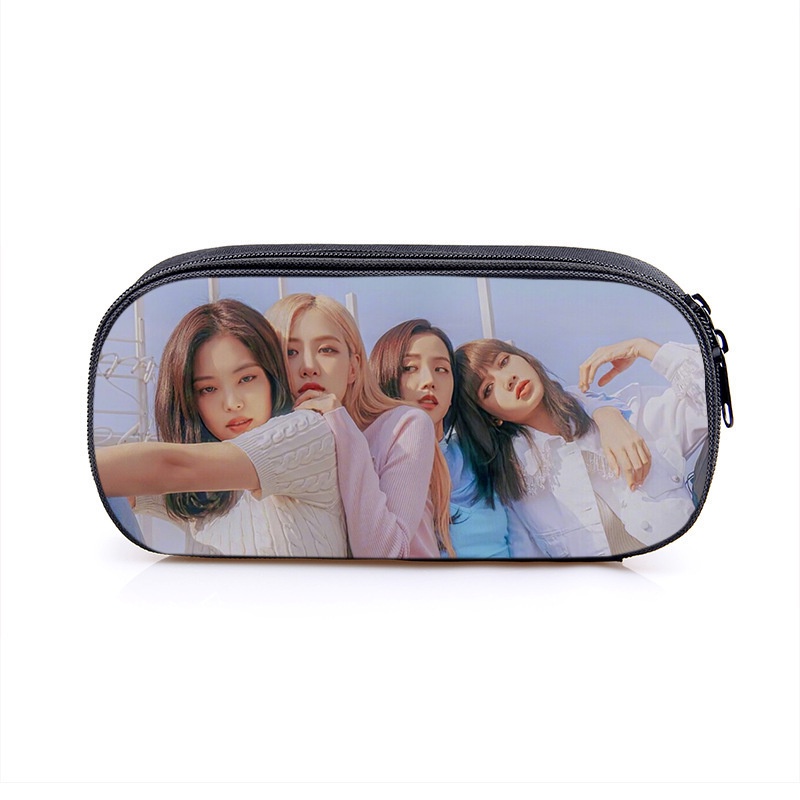 Hộp Bút In Hình BLACKPINK JISOO ROSE LISA JENNIE Cỡ Lớn Đa Năng Cho Nữ / Học Sinh SQ3